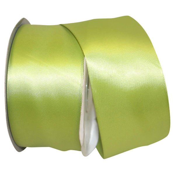 Reliant Ribbon 20.5 in. 50 Yards Double Face Satin Ribbon, Green Grass 4950-535-40K